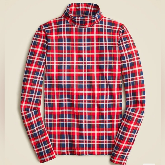 NWT Tissue turtleneck in plaid XS - Picture 1 of 1